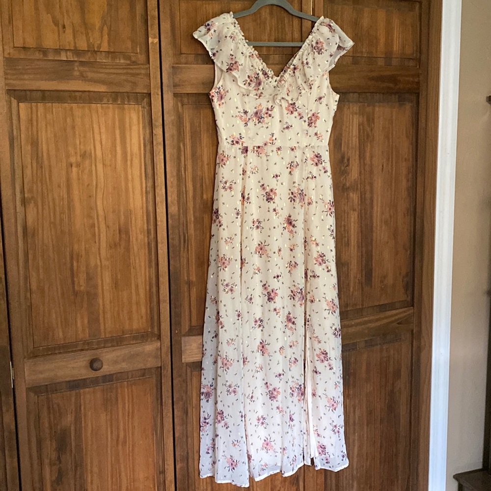 Miami - Floral detail long dress
